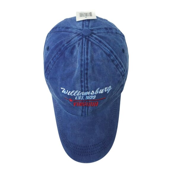 Williamsburg Virginia Strapback Cap Hat Vacation Washed Twill Embroidered NWT - Picture 6 of 14